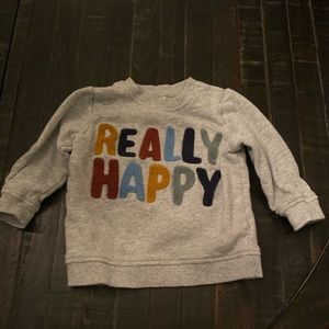 H&M Baby Slogan Sweatshirt  - Size 9-12 months